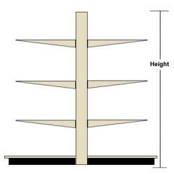 Grocery Shelving End Cap Heights
